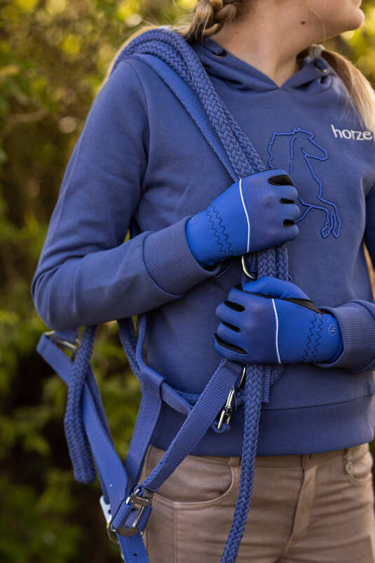Horze Sade JR Summer Gloves Velvet Morning - Aitken's Saddlery