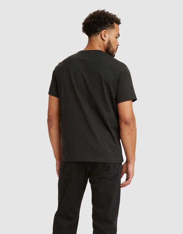 LEVI'S Men's Graphic Set-In Neck T-Shirt Housemark Black