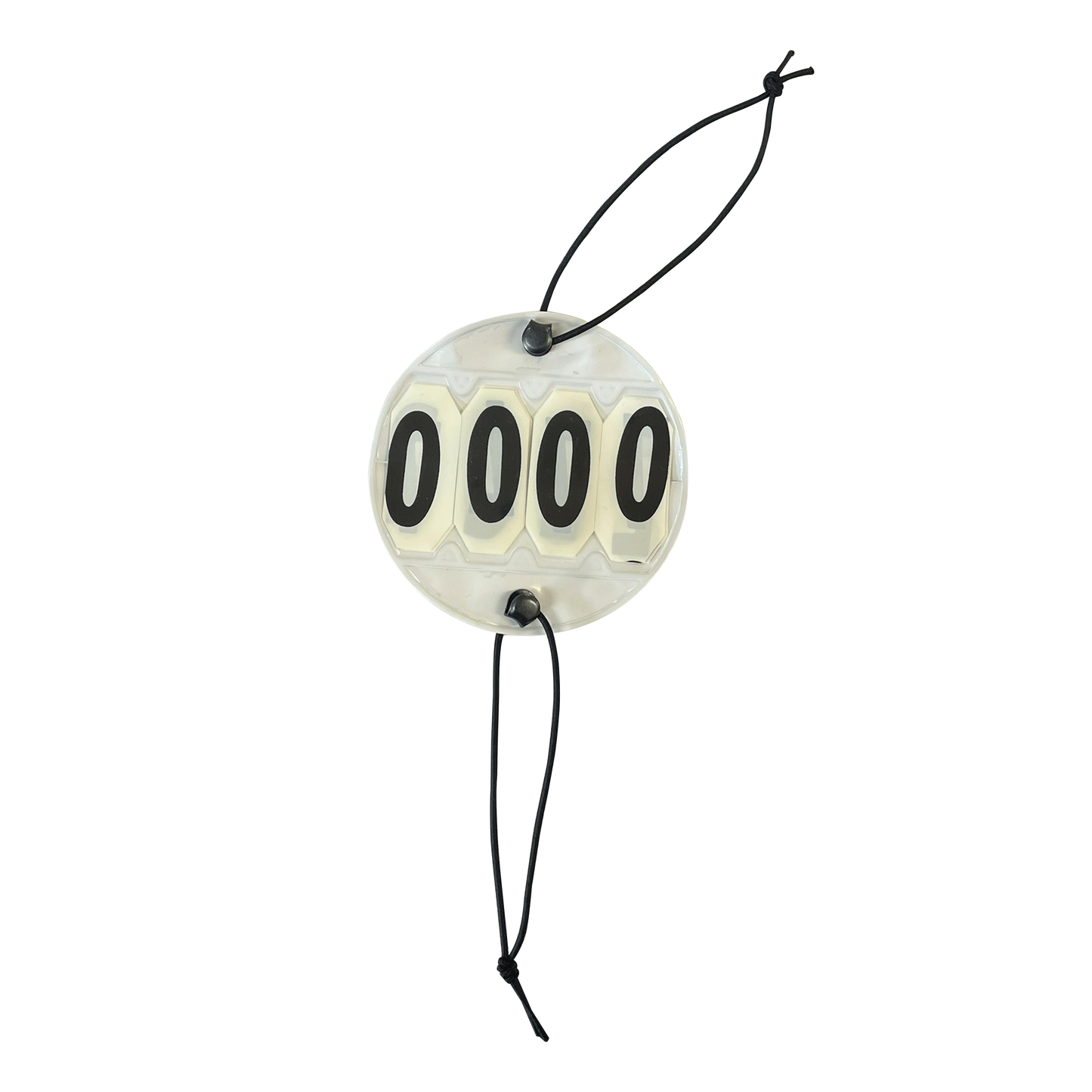 Bridle Number Holder for Four Numbers Black & White