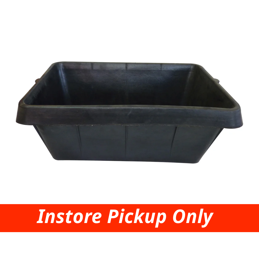 Rubber Feed Trough Black