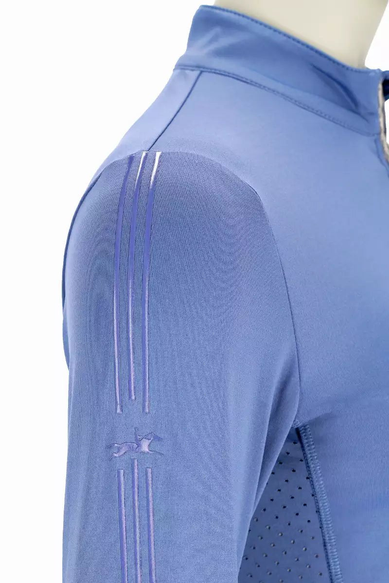 Schockemohle Page SP Riding Shirt Luxury Blue - Aitken's Saddlery
