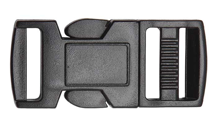 Side Release Buckle 25mm Black - Aitken's Saddlery