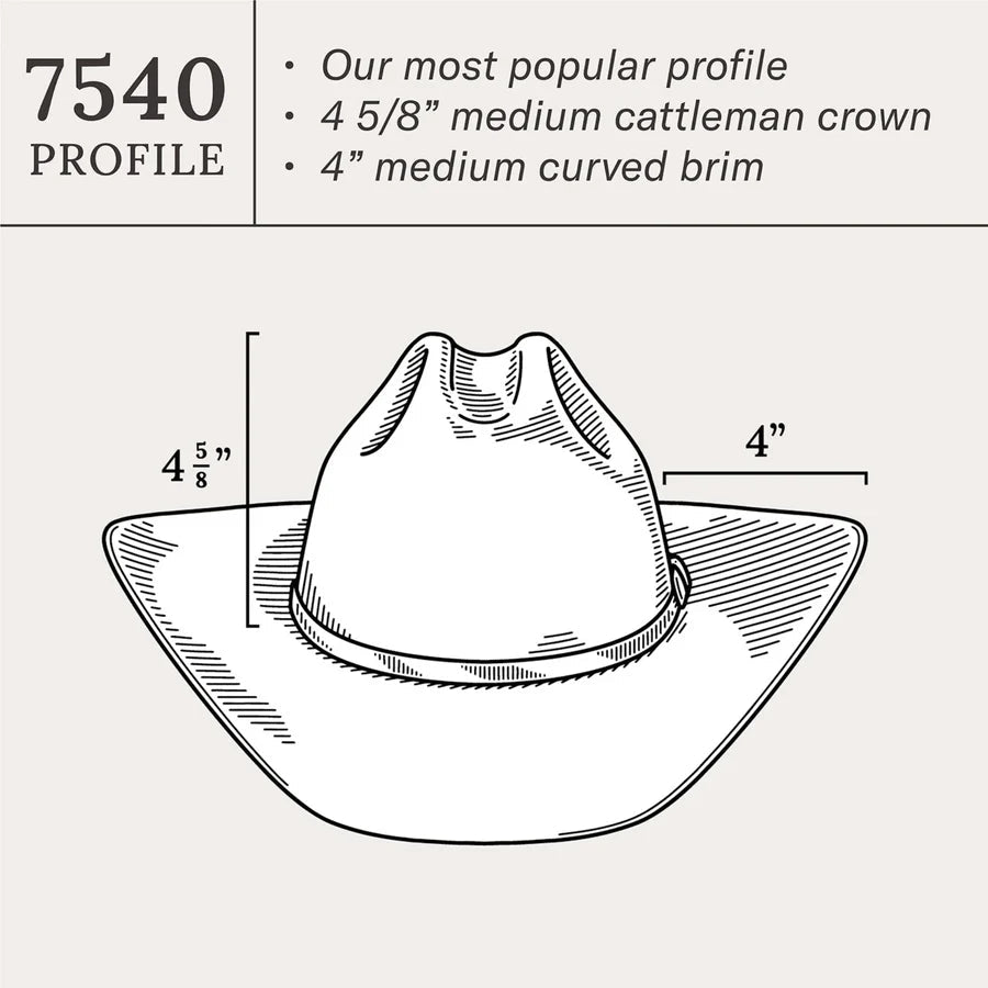 Stetson Skyline Natural Hat Black - Aitken's Saddlery