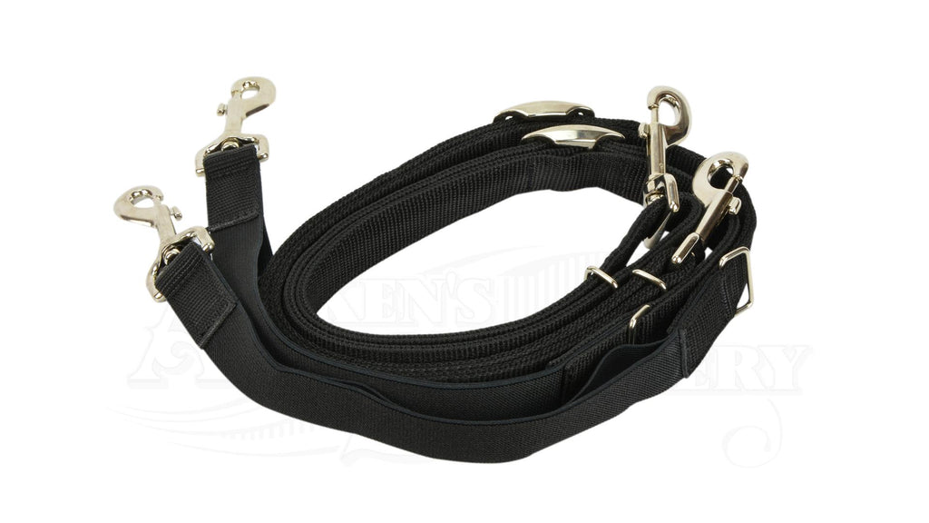 Nylon Side Reins with Elastic and Buckle adjustment
