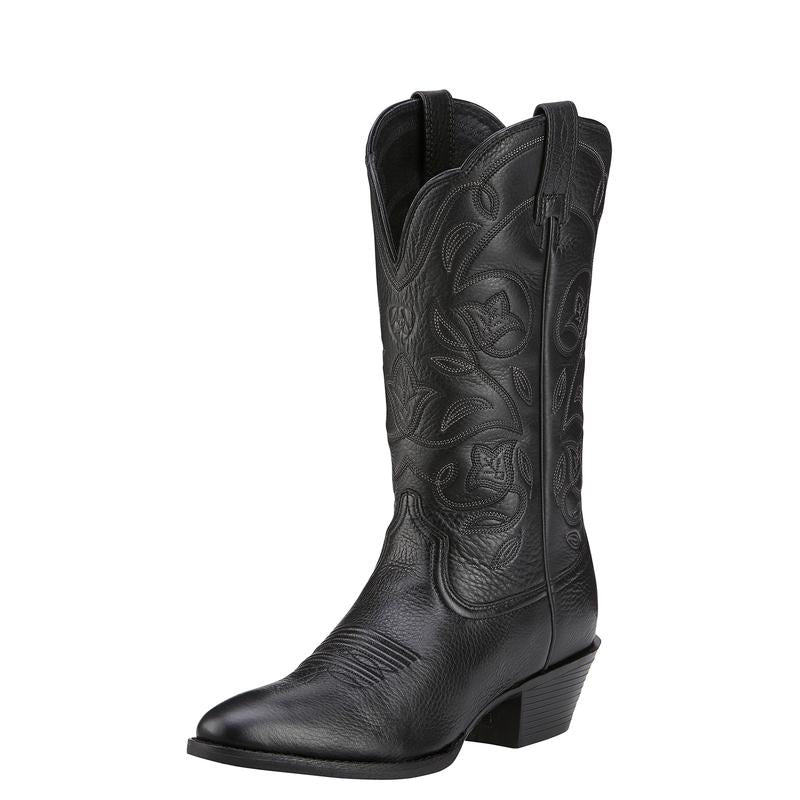Ariat Western R Toe Black Roper Boots