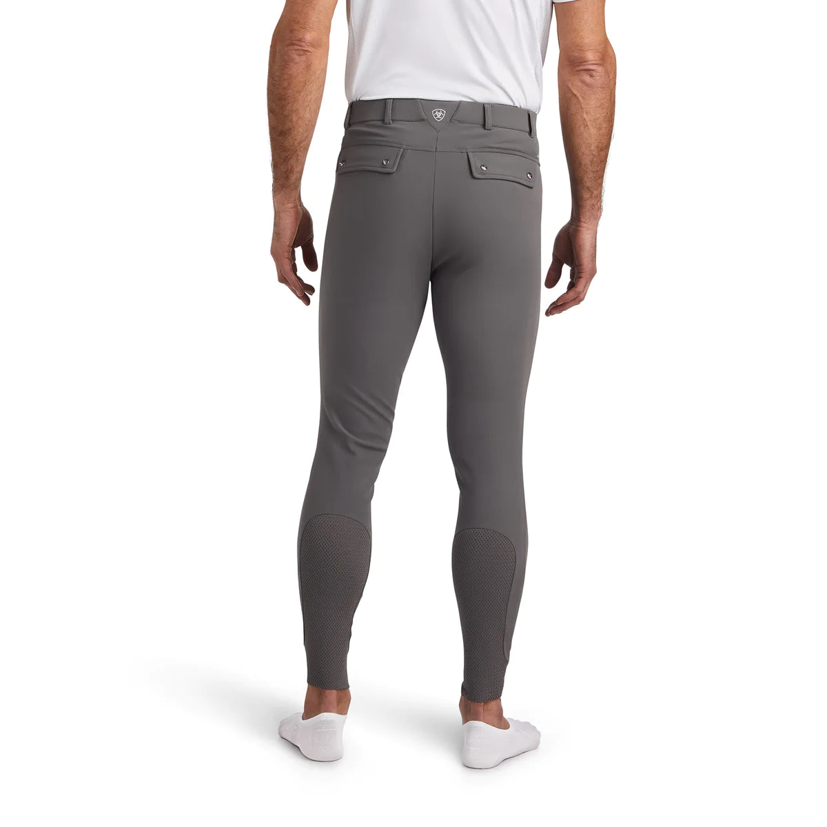Ariat Mens Tri Factor Grip Breeches Plum Grey