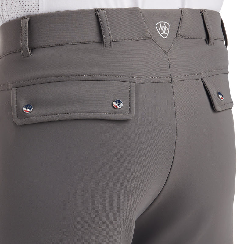 Ariat Mens Tri Factor Grip Breeches Plum Grey