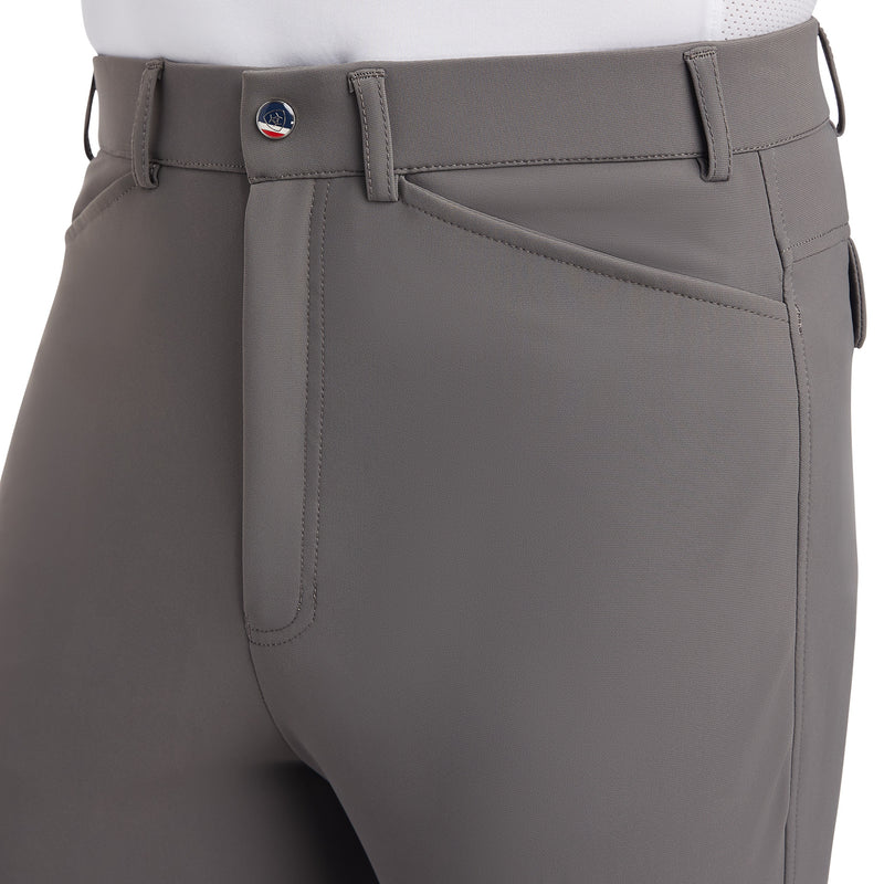 Ariat Mens Tri Factor Grip Breeches Plum Grey