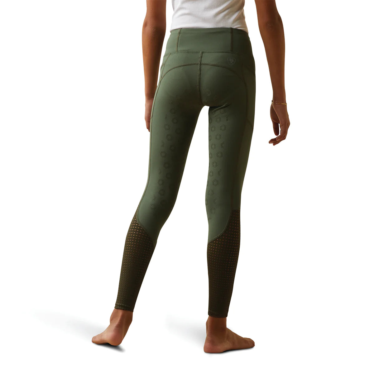 Ariat Youth EOS Full Seat Tights Beetle Forest Mist