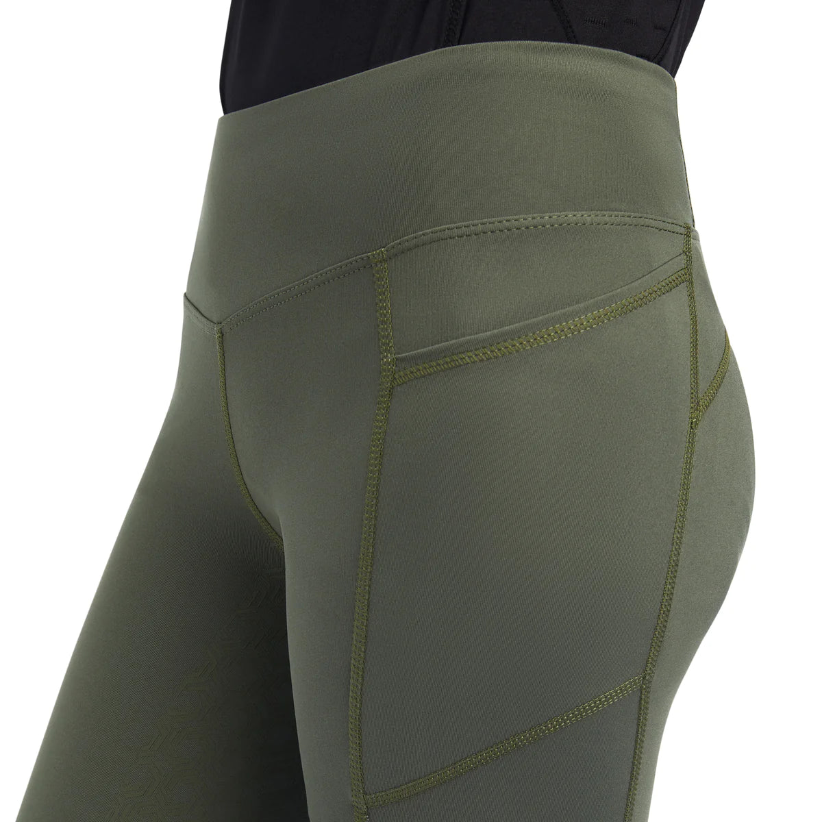 Ariat Youth EOS Full Seat Tights Beetle Forest Mist