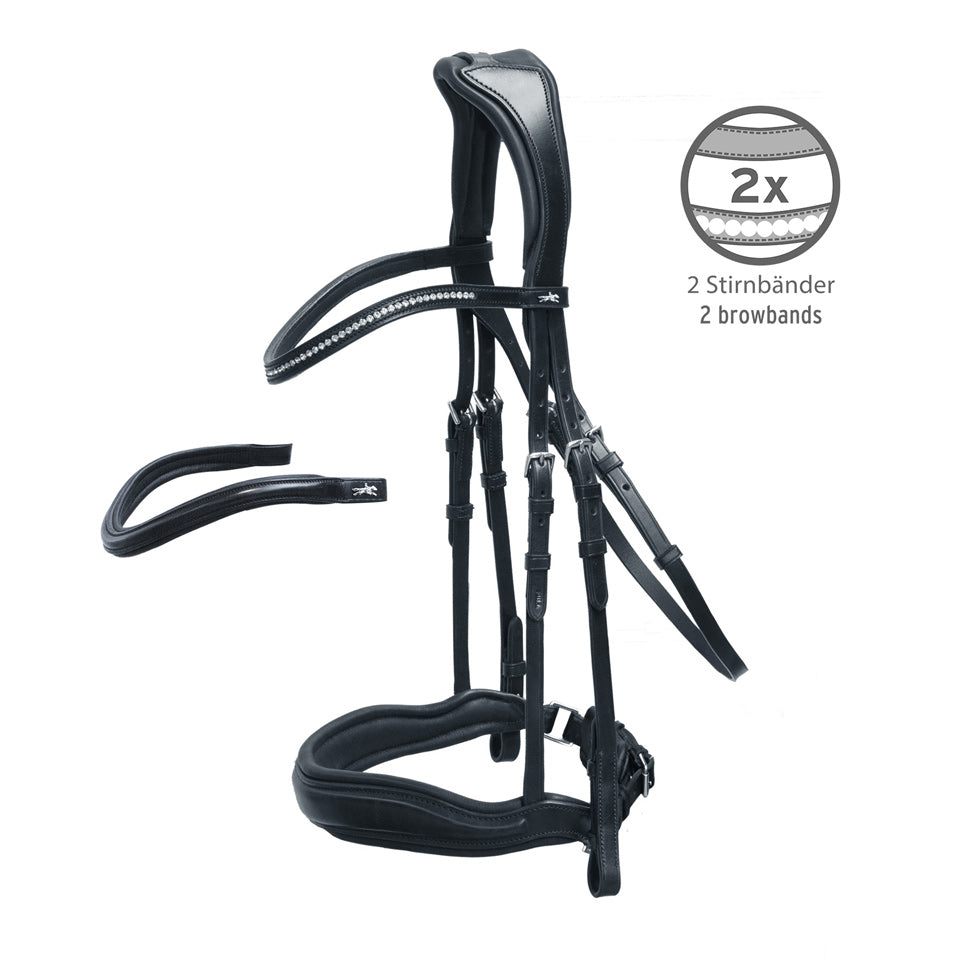 Schockemohle Slimford Anatomic Bridle Black