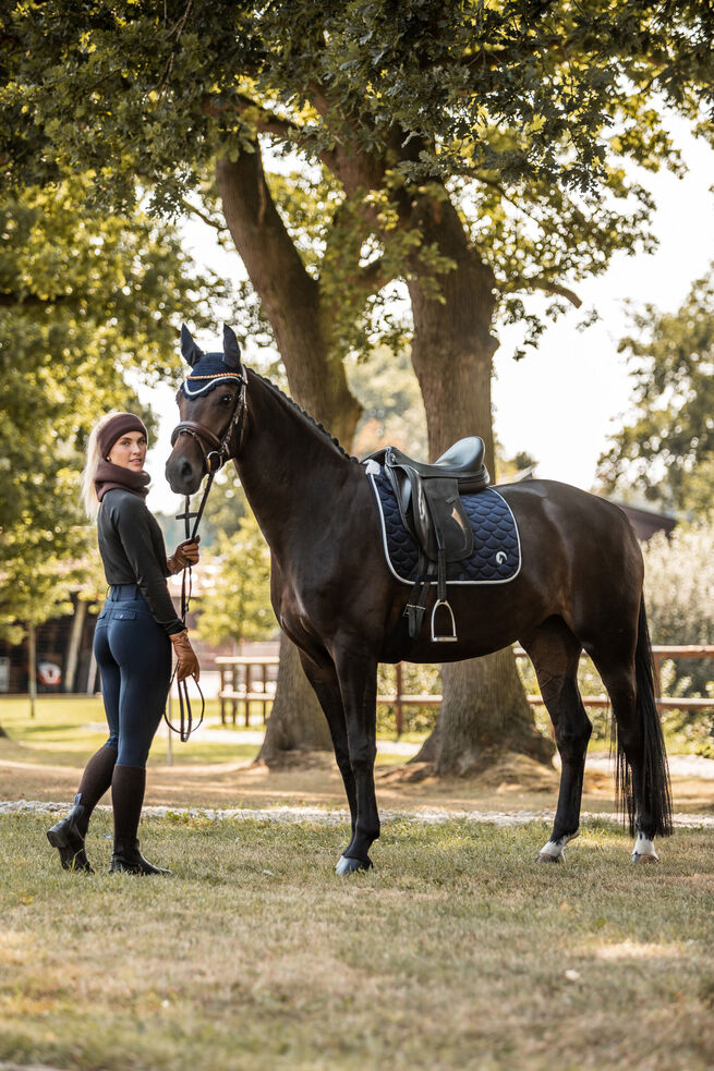 Horze Geneva Dressage Pad Very Dark Blue