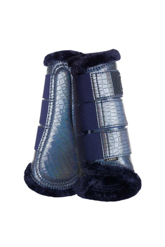Horze Ice Water Holigram Brushing Boots Blue Depth