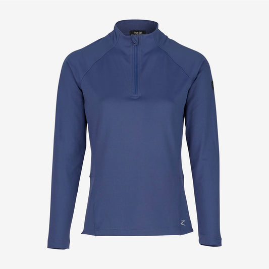 Horze Nadia Training Shirt with Phone Pocket Marlin Blue