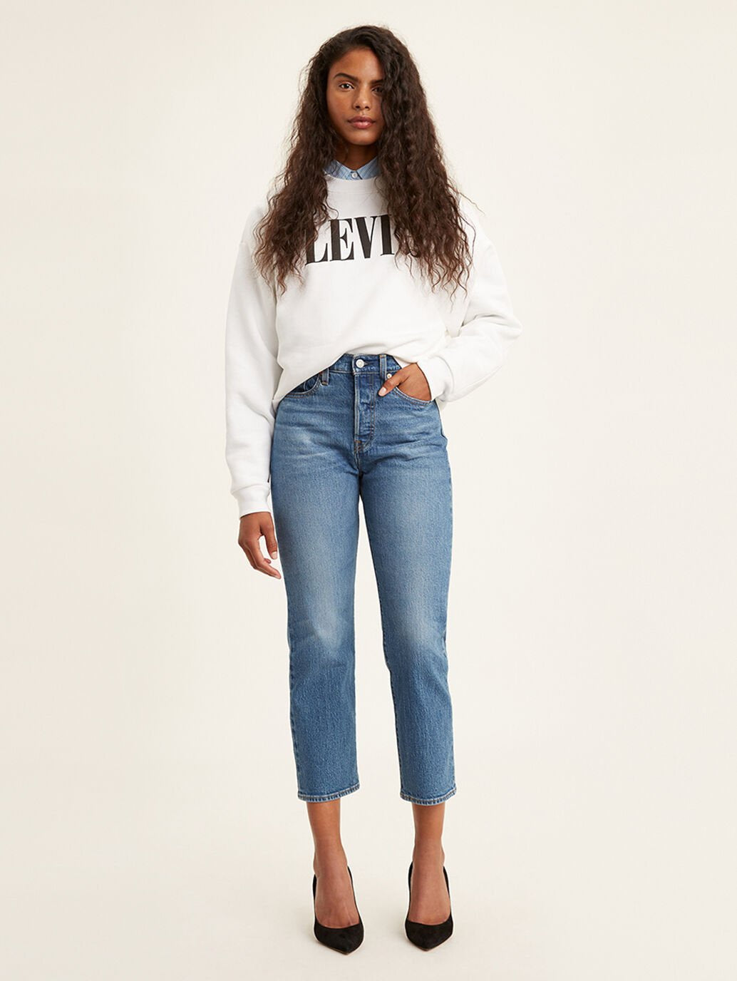 LEVI'S Women's Wedgie Straight Jeans Jazz Jive Sound