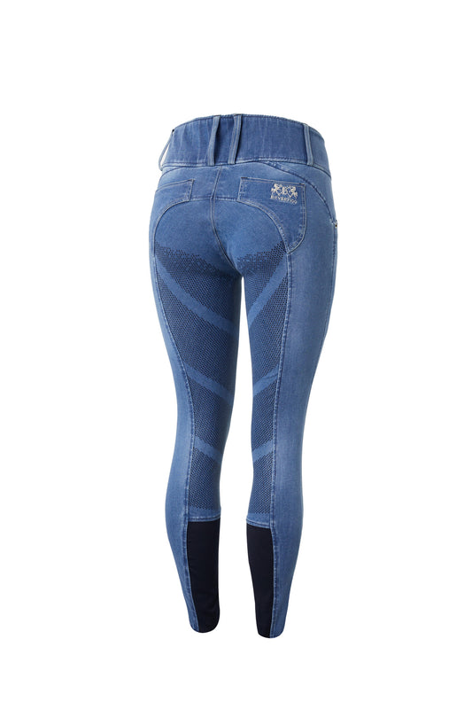 B Vertigo Dianne Denim Ladies Breeches Light Denim Blue