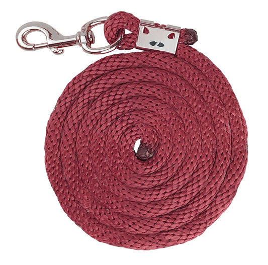 Dazzle Lead Braided Burgandy & Silver