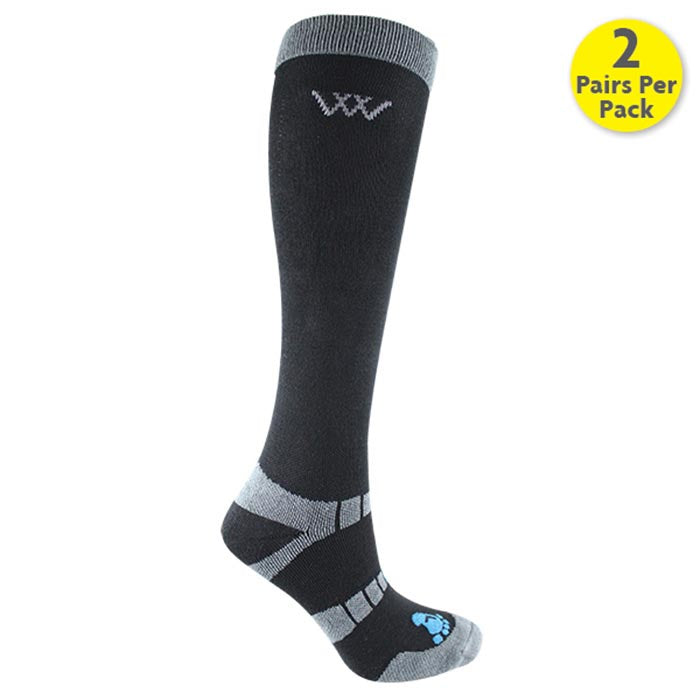 Woof Wear Bamboo Riding Socks Black