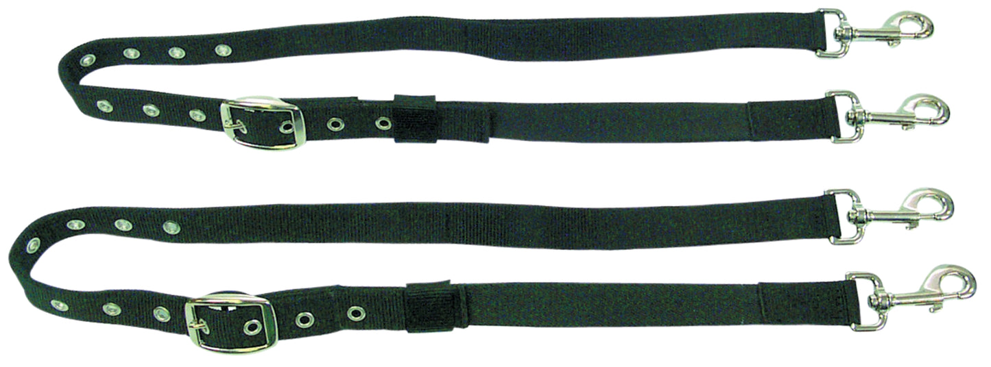 Nylon Side Reins with Elastic and Buckle adjustment