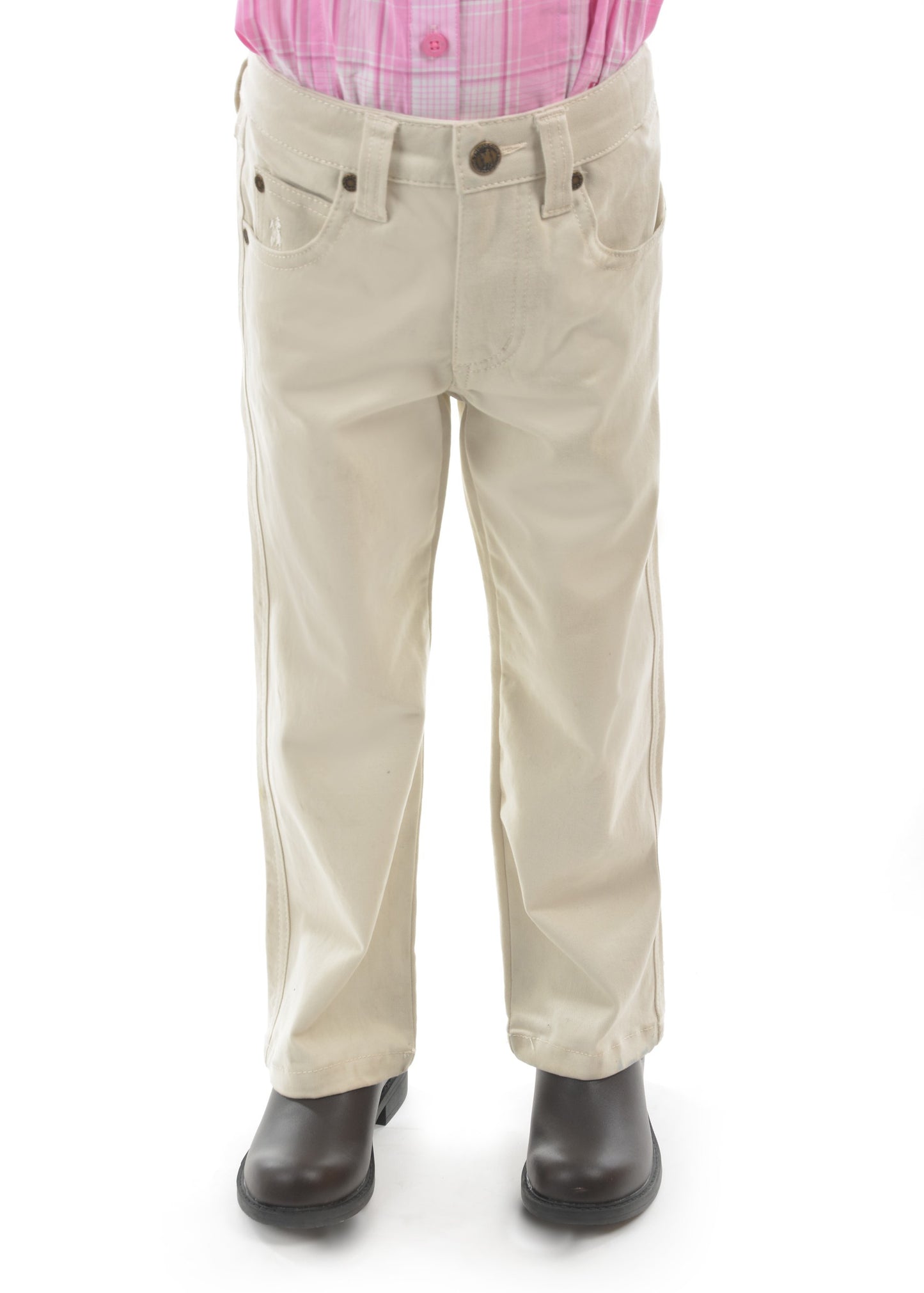 Thomas Cook Stretch Moleskin Kids Jeans - Stone