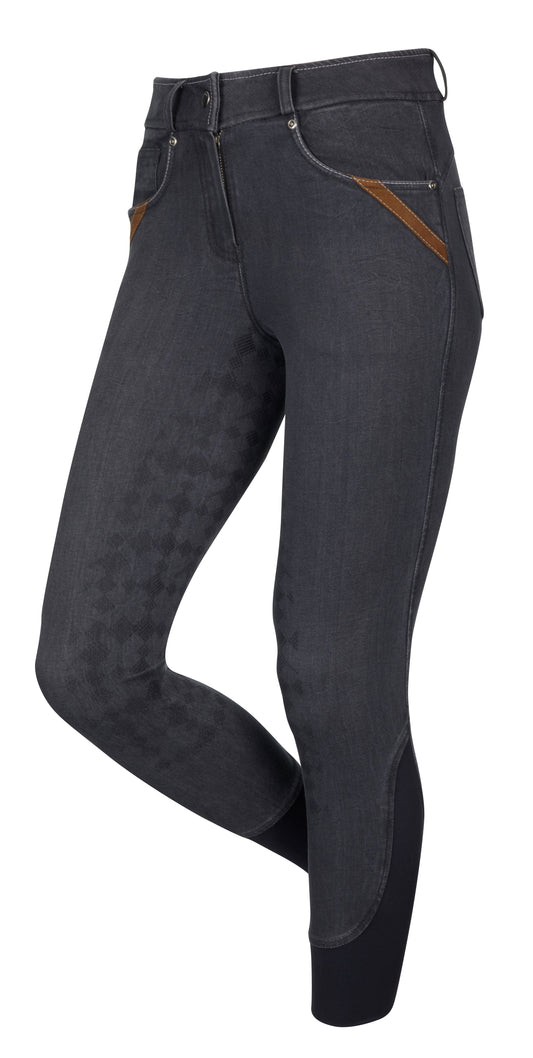 My LeMieux Denim Breeches Carbon Grey