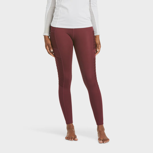 Ariat Ladies EOS MOTO Full Seat Tights Windsor Wine