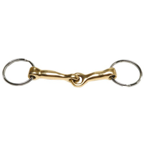 Key Ring Gold Snaffle Bit