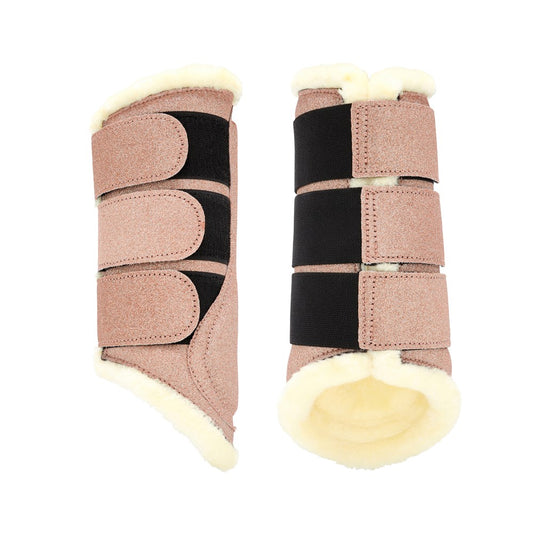 Glitter Brushing Boots Rose Gold