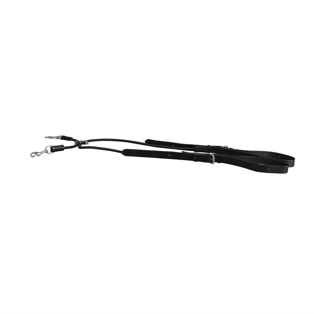 Side Reins Rolled Leather Elastic