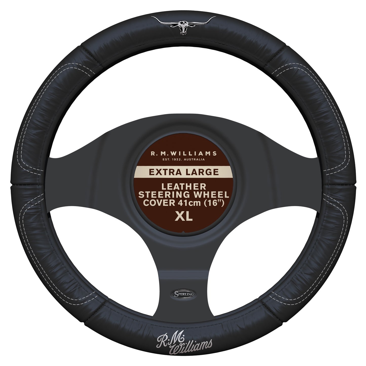 RM Williams Steering Wheel Cover Extra Large