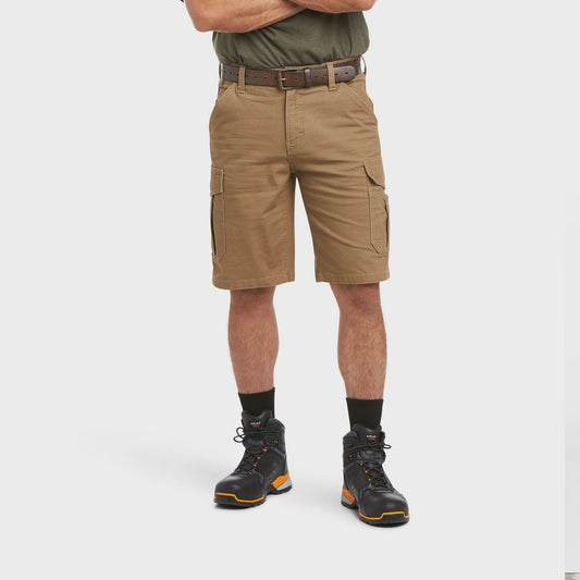 Ariat Rebar DuraStretch Made Tough Cargo Shorts Khaki