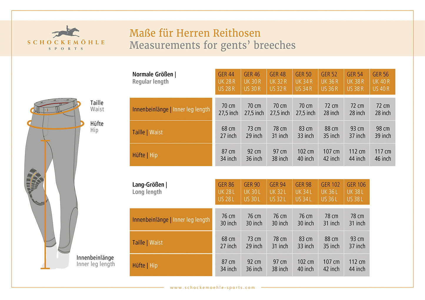 Schockemohle Hero Full Seat Silicone Mens Breeches White