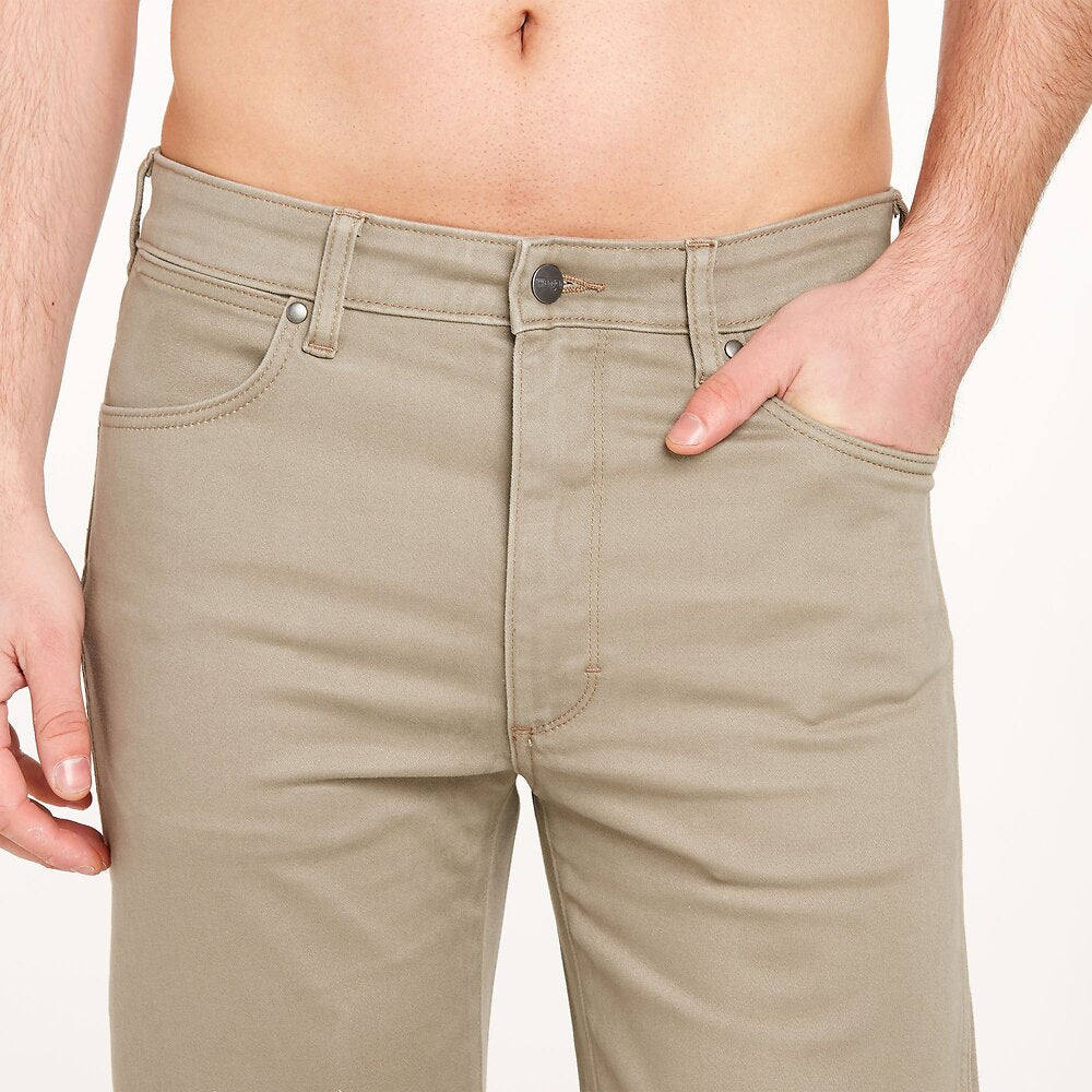 Wrangler Straight Moleskin Mens Jeans Chamois