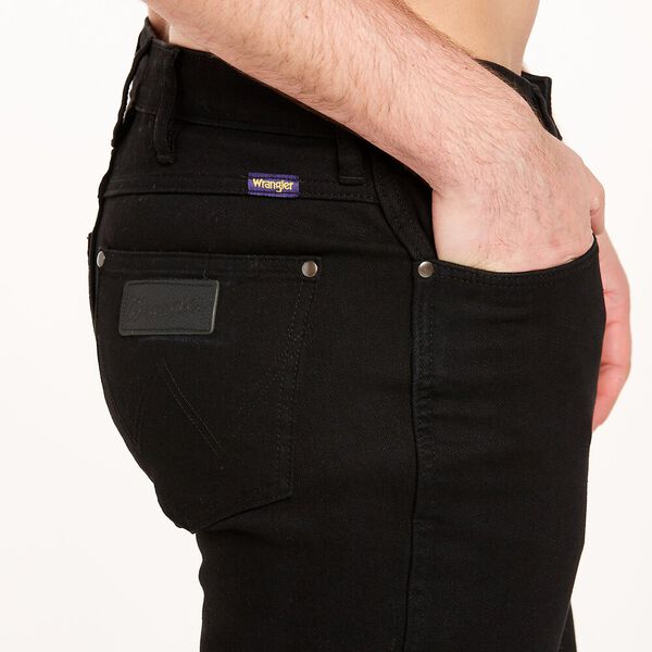 Wrangler Classic Straight Mens Jean Black Rinse