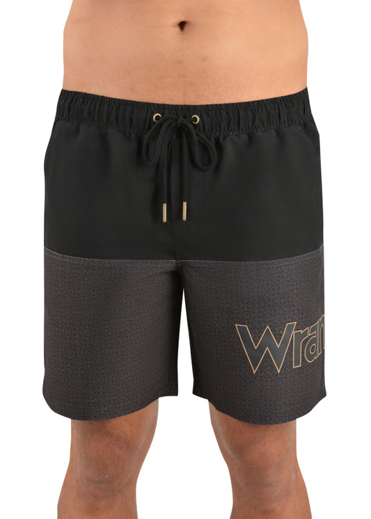 Wrangler Macquarie Boardshort Black Tan