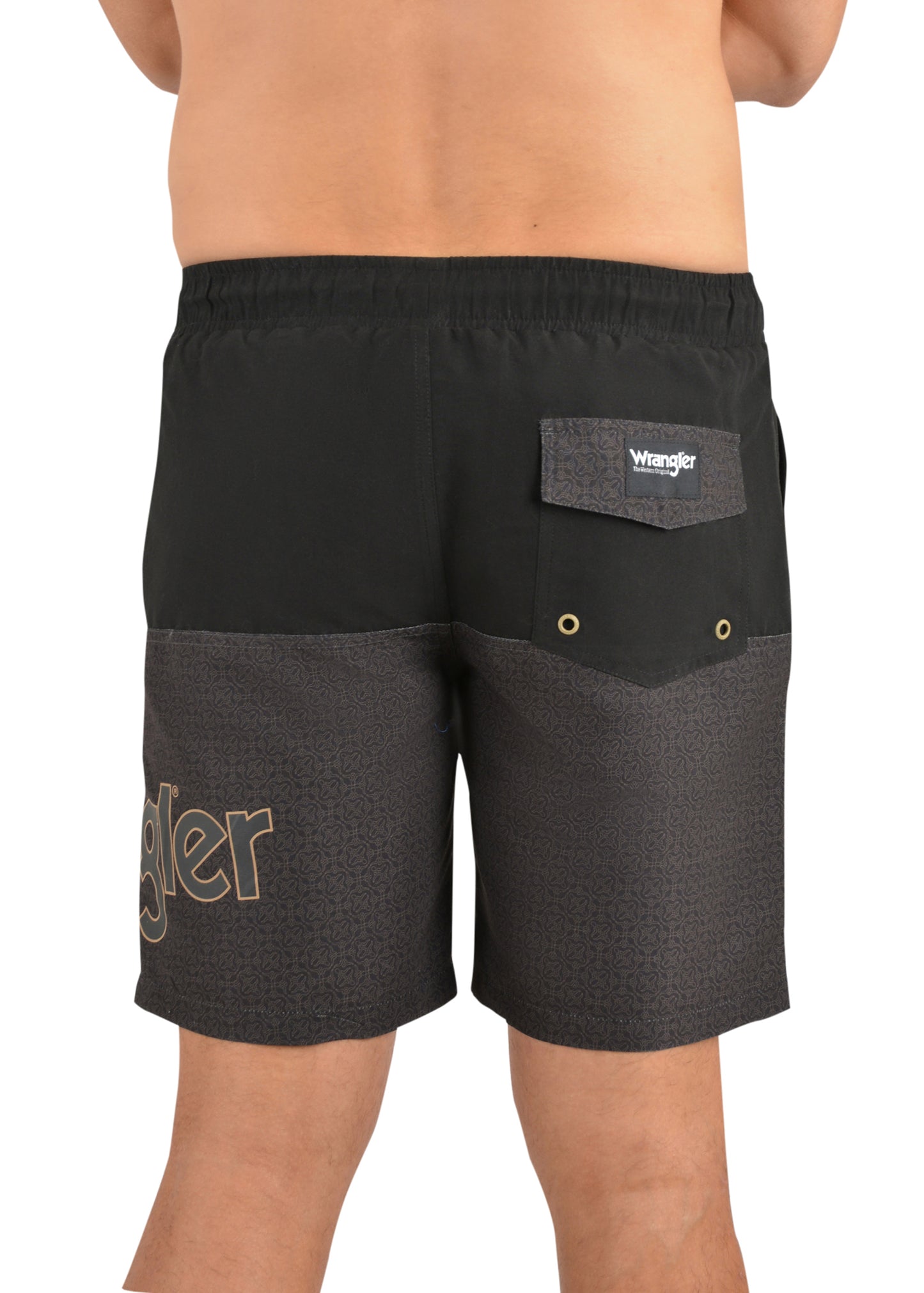 Wrangler Macquarie Boardshort Black Tan