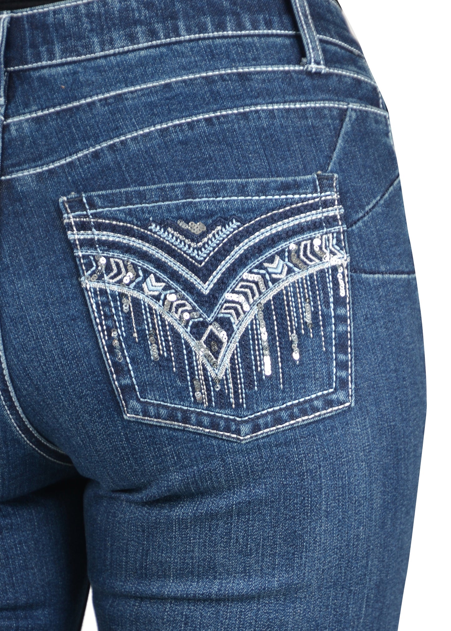Wrangler Windsong Ladies Q Baby Booty Up Marine Blue