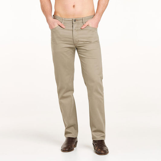 Wrangler Straight Moleskin Mens Jeans Chamois