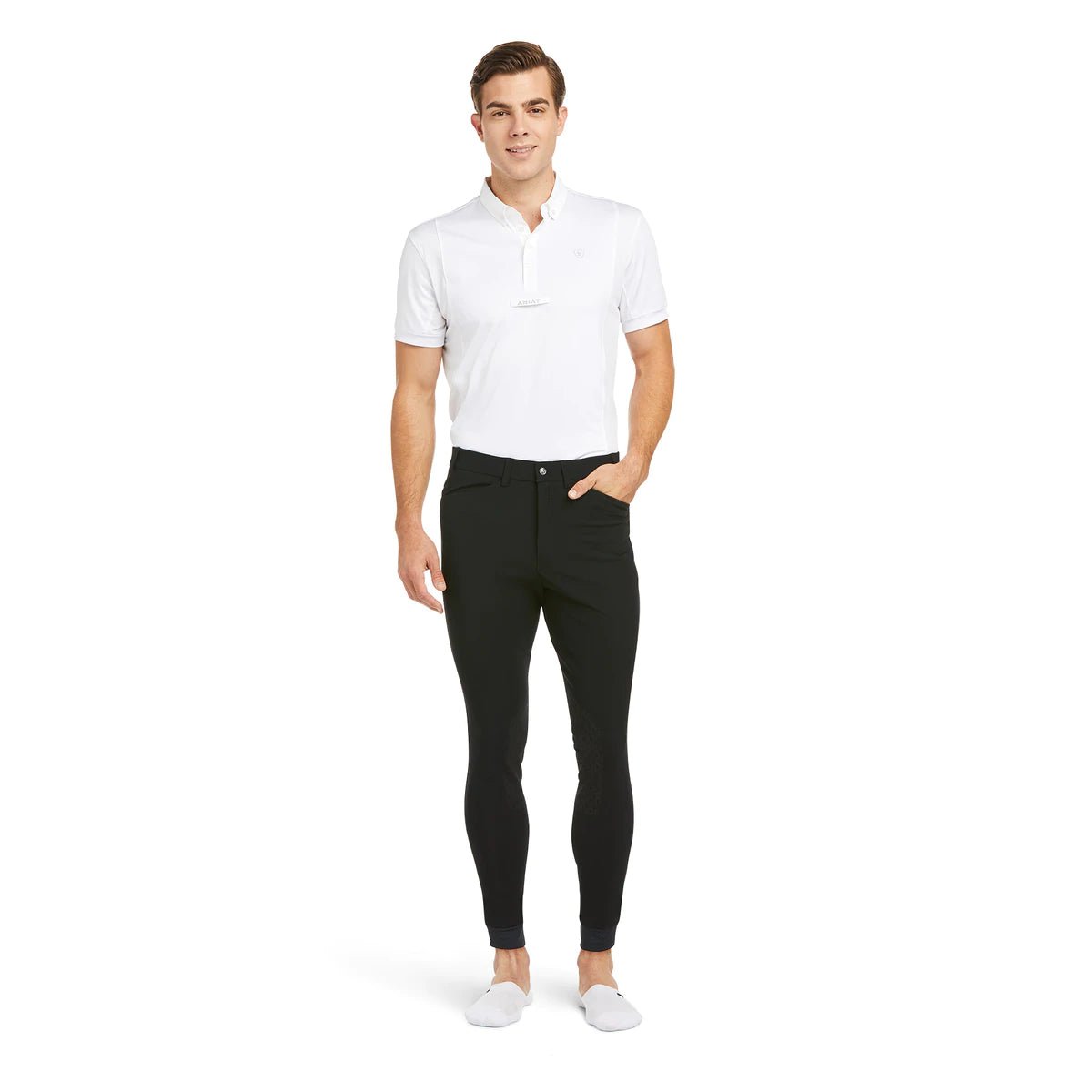 Ariat Mens Tri Factor Grip Breeches Black - Aitken's Saddlery