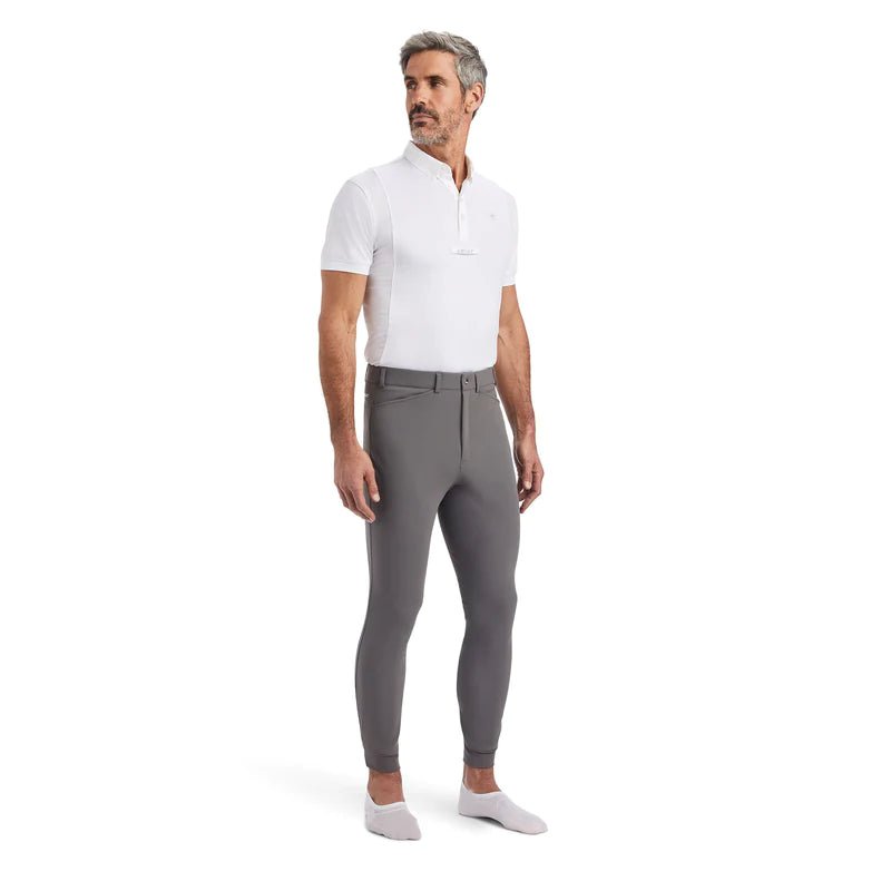Ariat Mens Tri Factor Grip Breeches Plum Grey - Aitken's Saddlery