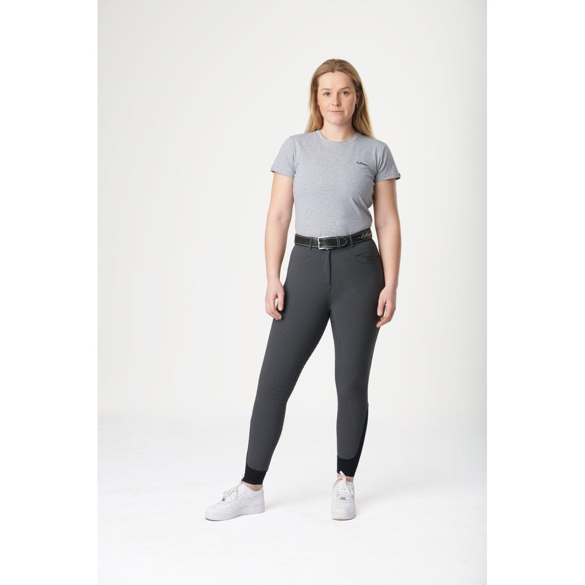 My LeMieux Dynamique Full Seat Ladies Breeches Graphite Grey