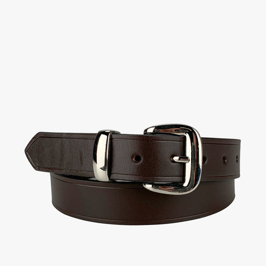 Porter Leather 1.25 Inch Dress  Belt Brown