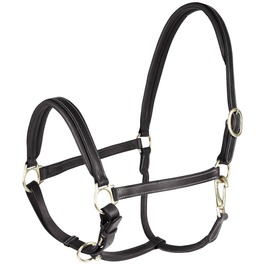Horze Largo Leather Halter Black
