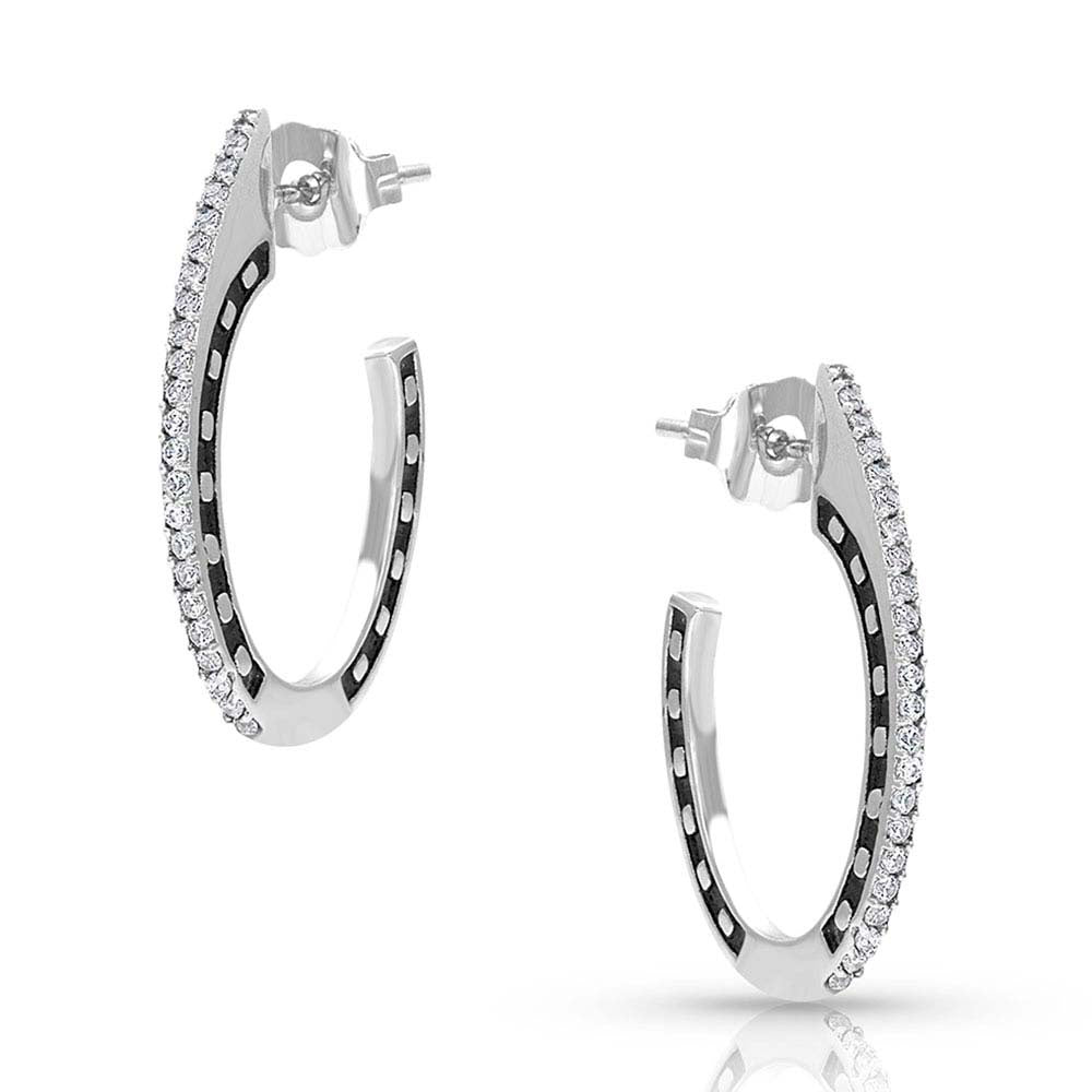 Montana Ear Rings Horseshoes on Side Post