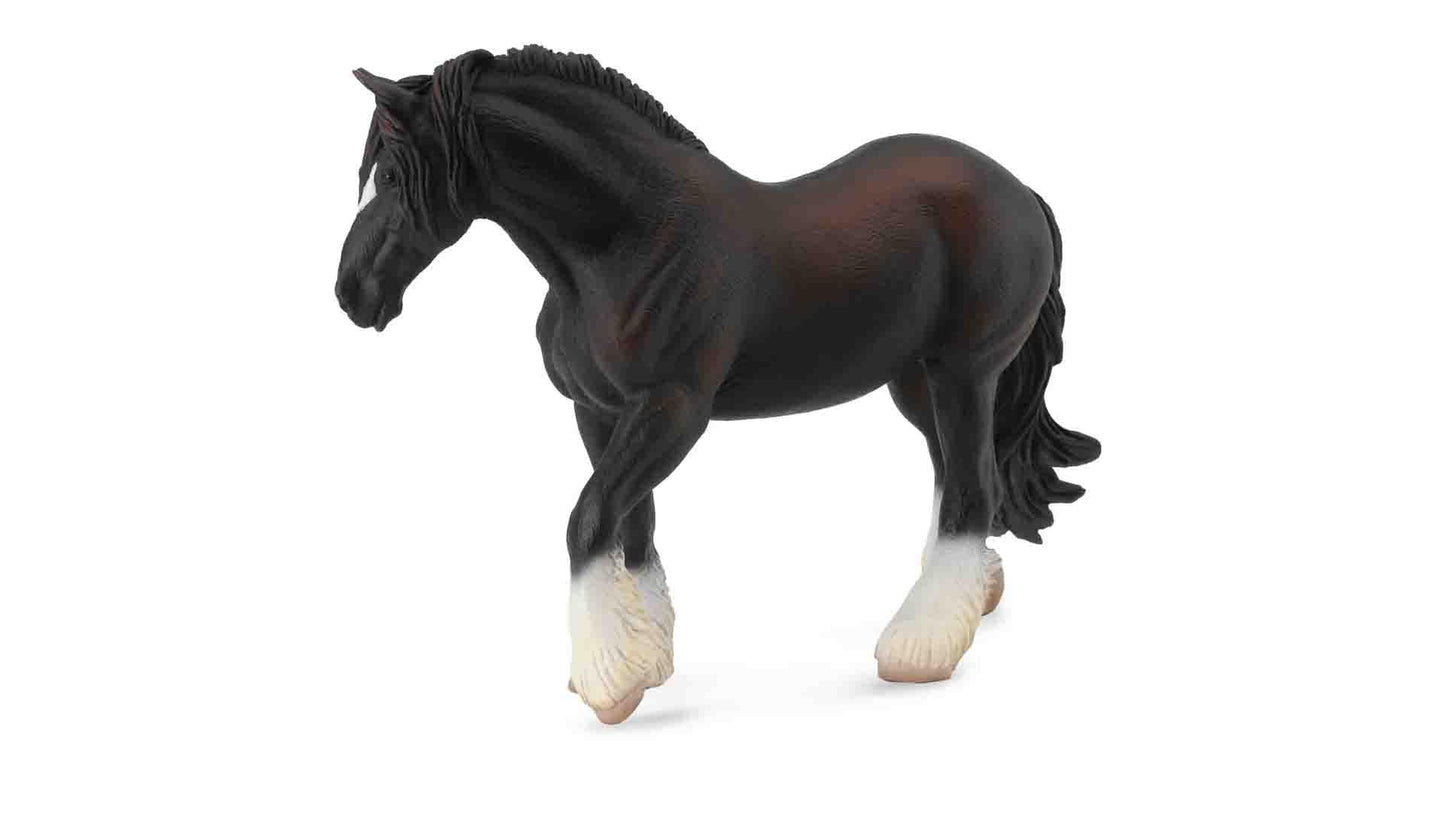 Collecta Shire Horse Mare Black - Aitken's Saddlery