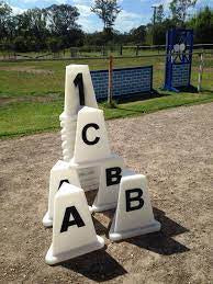 Dressage Arena Letters Only Black 250mm
