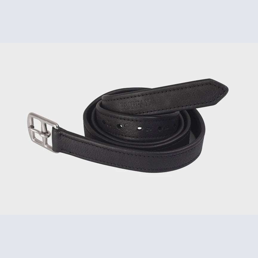 Fairfax World Class Stirrup Leathers Black - Aitken's Saddlery