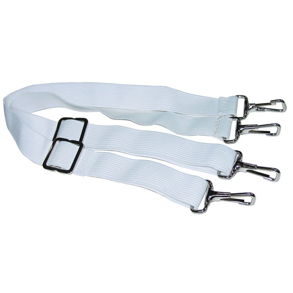 Hood Connector Straps White - Aitken's Saddlery