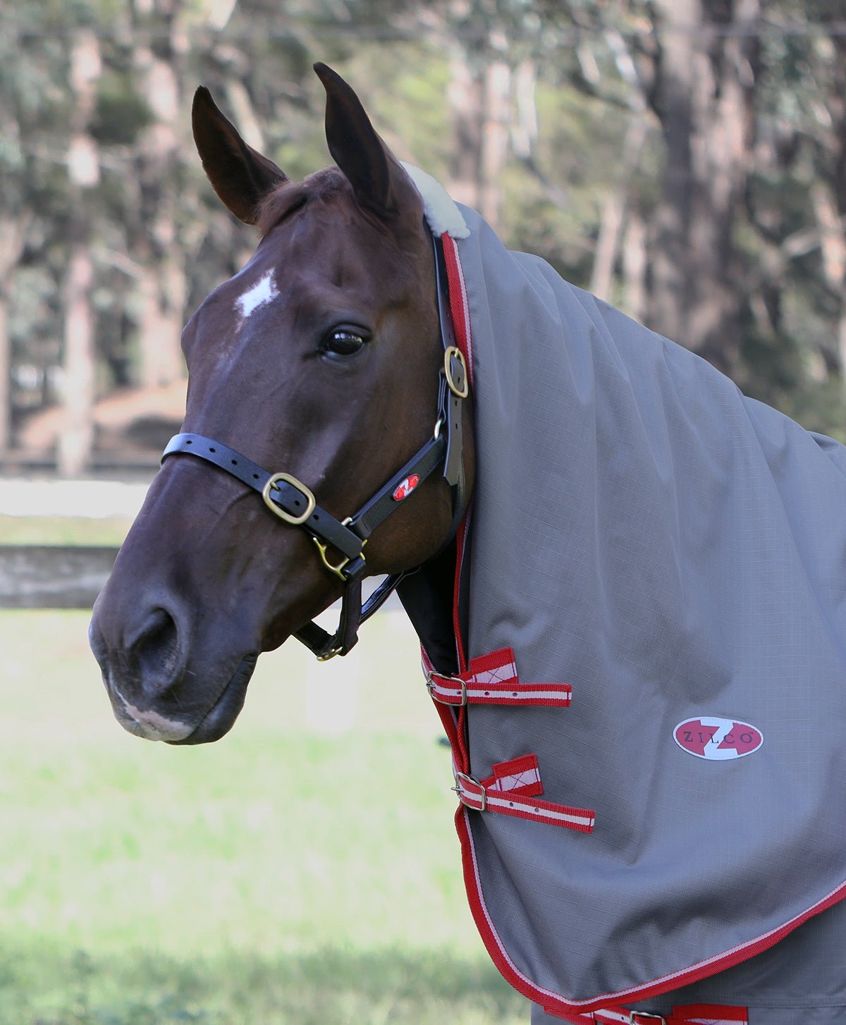 Neckrug Garrison No Fill Grey - Aitken's Saddlery
