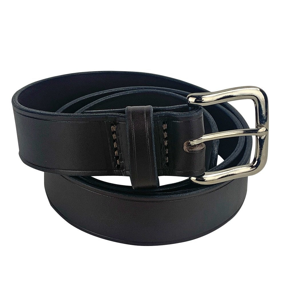 Porter Leather 1.5 Belt with Leather Belt Loop Brown - Aitken's Saddlery